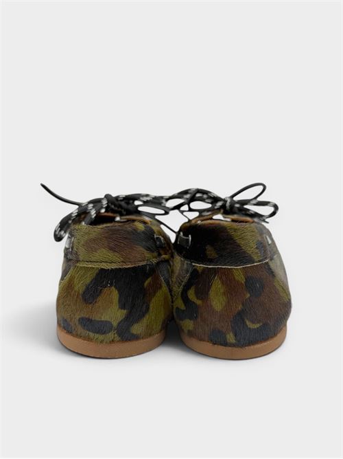 Mocassino vela camouflage nero IL LACCIO | 5120CAVALLINOCAMOUFLAGE/NERO